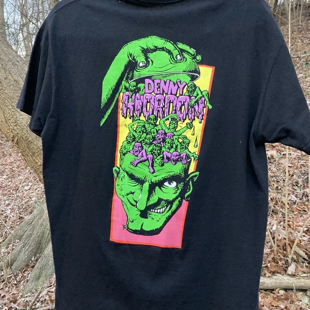 TOXIC Skates Denny Riordon Reissue T-Shirt Men’s Large Skateboarding Brand-X